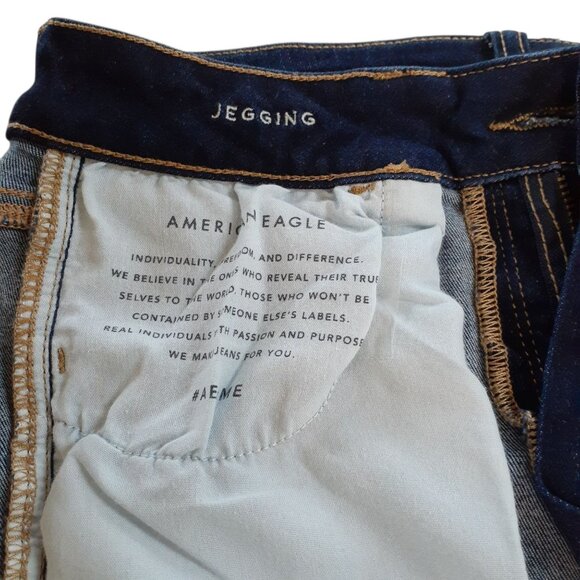 American Eagle Outfitters Ankle Jegging Jeans Womens Size 10 Blue Denim - Picture 5 of 6